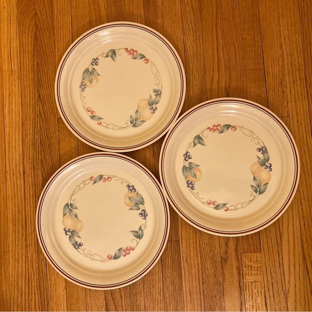 ⚠️ MUST GO!!! ⚠️ CORELLE Set of Three Abundance Dinner Plates Dishware